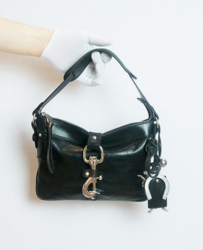 Kerala, &pound;95, Handbags, Black, Leather, Front view